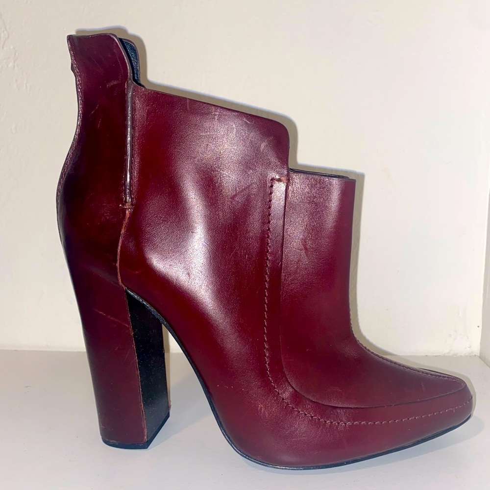 Alexander Wang Burgundy ankle booties
